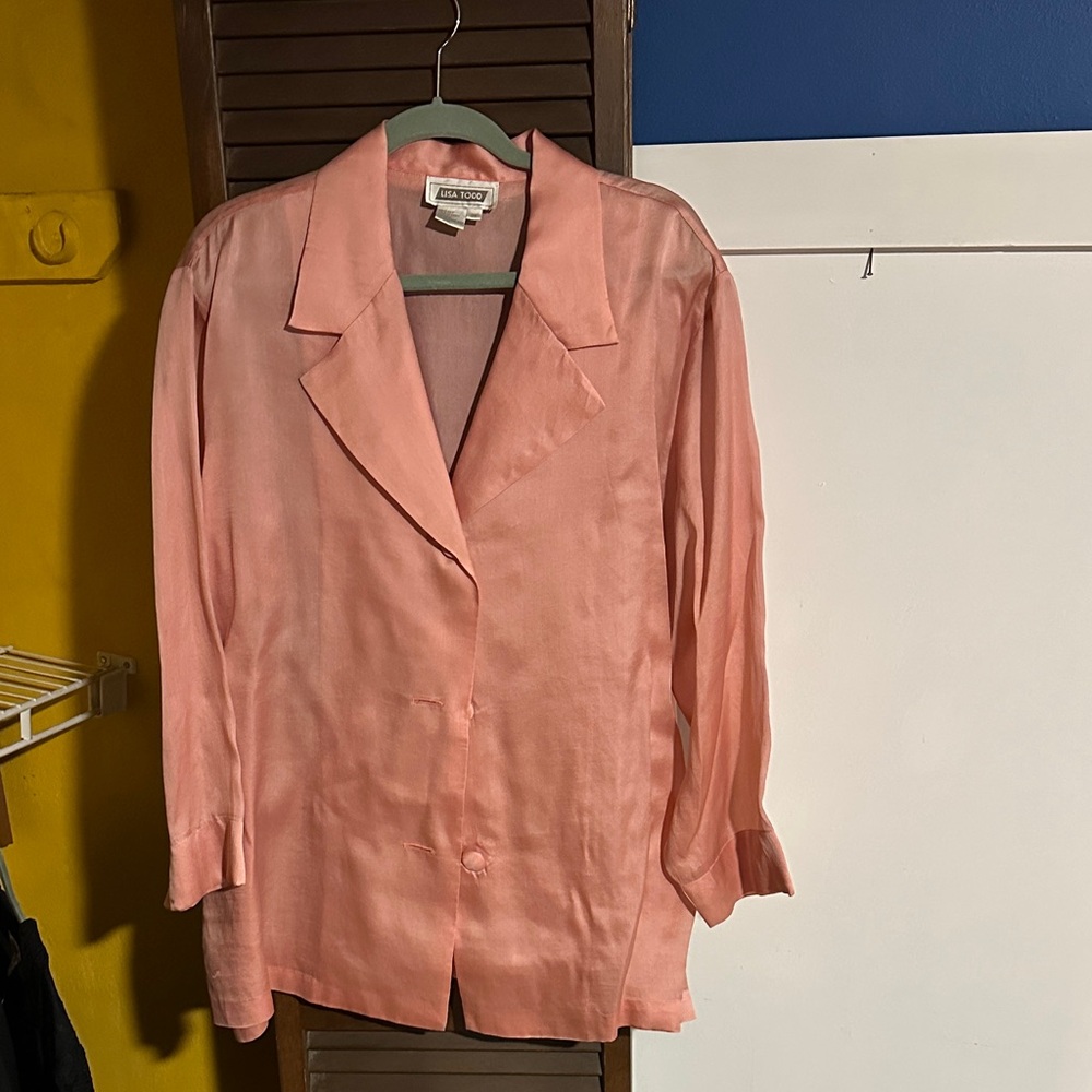 Lisa Todd Women's Pink Blouson 100% silk